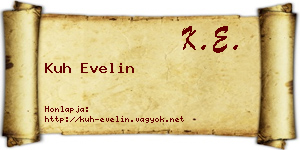 Kuh Evelin névjegykártya